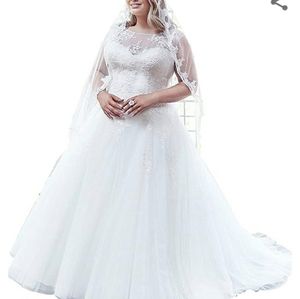 Plus size wedding dress
